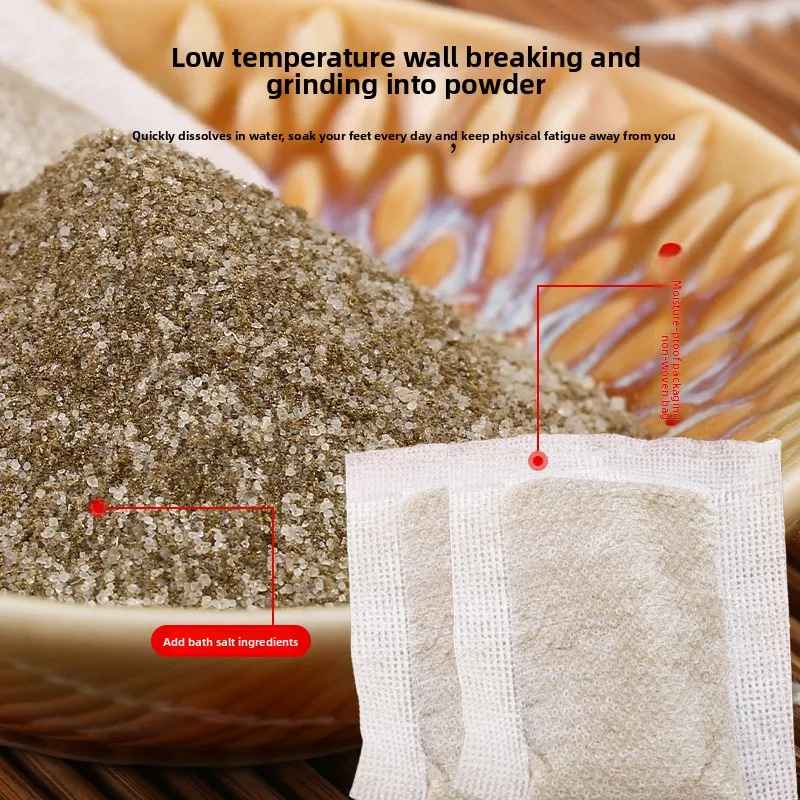 Nanjing Tongrentang Wormwood Foot Soak Bags 30Pcs(6g/Pc) - Natural Herbal, Foot Bath Powder, Bulk Wholesale for Relaxation